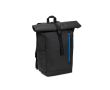 Sac à dos roll-top de voyage en polyester recyclé imperméable 14\" couleur bleu roi