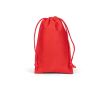Sac isotherme enroulable 7 L en similicuir avec fermeture réglable couleur rouge