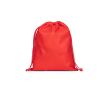 Sac à cordons moyen en non-tissé avec fermeture thermosoudée 60 g/m² couleur rouge