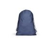 Grand sac à cordons en non tissé avec fermeture thermoscellée 60 g/m² couleur bleu