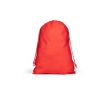 Grand sac à cordons en non tissé avec fermeture thermoscellée 60 g/m² couleur rouge