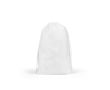 Grand sac à cordons en non tissé avec fermeture thermoscellée 60 g/m² couleur blanc