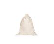 Petit sac à cordons en coton avec fermeture par anses 120 g/m² couleur naturel