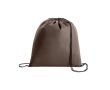 Sacs cordon personnalisés pas cher non-woven 80 gr/m2 Downtown couleur marron foncé