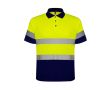 Polo de travail haute visibilité 170 g/m² Roly Polaris couleur bleu marine