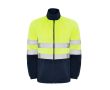 Veste polaire de travail haute visibilité 300 g/m² Roly Altair  couleur bleu marine