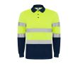 Polo de travail à manches longues 170 g/m² Roly Polaris L/S  couleur bleu marine