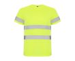 T-shirt de travail haute visibilité 130 g/m² Roly Delta  couleur jaune fluorescent