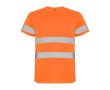 T-shirt de travail haute visibilité 130 g/m² Roly Delta  couleur orange fluorescent