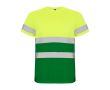 T-shirt de travail haute visibilité 130 g/m² Roly Delta  couleur vert