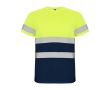 T-shirt de travail haute visibilité 130 g/m² Roly Delta  couleur bleu marine