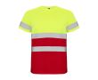 T-shirt de travail haute visibilité 130 g/m² Roly Delta  couleur rouge