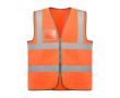 Gilet haute visibilité avec poche et fermeture éclair Roly Polux couleur orange fluorescent