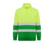 Sweat-shirt de travail haute visibilité 280 g/m² Roly Spica  couleur vert