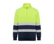 Sweat-shirt de travail haute visibilité 280 g/m² Roly Spica  couleur bleu marine