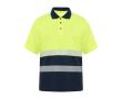 Polo de travail technique haute visibilité 170 g/m² Roly Vega  couleur jaune fluorescent