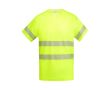T-shirt de travail en coton et polyester 170 g/m² Roly Tauri  couleur jaune fluorescent