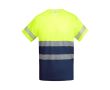 T-shirt de travail en coton et polyester 170 g/m² Roly Tauri  couleur bleu marine