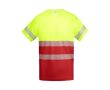 T-shirt de travail en coton et polyester 170 g/m² Roly Tauri  couleur rouge
