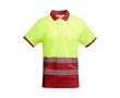 Polo de travail avec haute visibilité 170 g/m² Roly Atrio  couleur rouge
