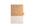Carnet personnalisé écologique en liège couleur ivoire