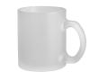 Tasse en verre dépoli avec finition effet givré 340ml couleur blanc