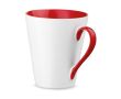 Grand mug personnalisable de forme conique couleur rouge