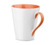 Grand mug personnalisable de forme conique couleur orange