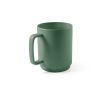 Tasse en céramique avec finition mate et anse rectangulaire, 330ml couleur vert militaire