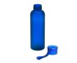Bouteille en RPET avec finition mate et bouchon antifuite 600ml couleur bleu