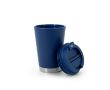 Tasse de voyage à double paroi avec couvercle rabattable 410ml couleur bleu marine
