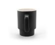 Tasse en céramique finition mate avec boîte cadeau kraft 330ml couleur noir