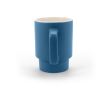 Tasse en céramique finition mate avec boîte cadeau kraft 330ml couleur bleu