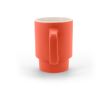 Tasse en céramique finition mate avec boîte cadeau kraft 330ml couleur rouge