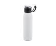 Gourde de sport en acier inoxydable recyclé à paroi simple 670 ml couleur blanc