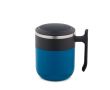 Mug de voyage double paroi, finition mate, base antidérapante, 400 ml couleur bleu