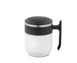 Mug de voyage double paroi, finition mate, base antidérapante, 400 ml couleur blanc