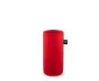 Housse pour bouteille en feutre recyclé pour le transport couleur rouge