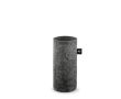 Housse pour bouteille en feutre recyclé pour le transport couleur gris foncé