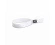Bracelet cordon en polyester fabriqué dans l'UE, fermoir de sécurité couleur blanc