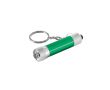 Porte-clés aluminium partiellement recyclé avec lampe LED 3 positions couleur vert