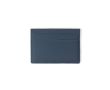 Porte-cartes avec blocage RFID et finition en similicuir pour 5 cartes couleur bleu