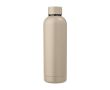 Bouteille thermos personnalisée en acier recyclé, finition mate 500ml couleur beige