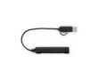 Hub USB multifonction écologique avec 4 ports et charge 10 W couleur noir