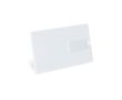 Clé USB impression intégrale en plastique format carte de crédit couleur blanc
