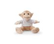 Peluche en forme de singe avec t-shirt à personnaliser couleur marron clair
