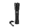 Lampe torche rechargeable en aluminium recyclé LED 10 W de 500 lumens couleur noir