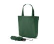 Parapluie pliable en polyester recyclé 190T automatique Ø97 cm couleur vert foncé