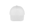 Casquette en polyester recyclé et fermeture adhésive 210 g/m² couleur blanc
