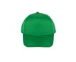 Casquette en polyester recyclé et fermeture adhésive 210 g/m² couleur vert